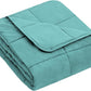 yescool Weighted Blanket (10 lbs, 41" x 60", Teal) Cooling Heavy Blanket for Sleeping Perfect for 90-110 lbs, Breathable Blanket with Premium Glass Bead, Machine Washable