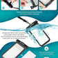 Hiearcool Waterproof Pouch for iPhone, Waterproof Phone Bag Travel Essentials Cruise Accessories Must Haves-4Pack Black
