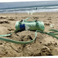 4’9” x 6’3” White Lightweight Water-Resistant Canvas Mat – Picnic, Outdoor, Beach, Park, Camping, Toy Mat