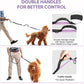 Hands Free Dog Leash with Pouch, Double Leash for Two Dogs, Retractable Bungee with Double Padded Handles, Dog Waist Leash for Dog Walking, Running Leash for Dogs, Dog Walking Accessories
