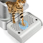 Cat Litter Box Step, Cat Litter Box Ramp Mat with Filter Function for Self-Cleaning Cat Litter Box, Easy to Clean, Cat Pedal Step Stool Ideal for Kitten & Elderly Cats (Light Grey)