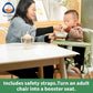 New Portable Travel Booster Seat with Tray|Foldable Infant Seat Booster Dining Chair|Great for Camping, Beach, Lawn|Toddler, Child Camping Chair 6 Months - 3 Years Old (Green)