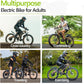 aostirmotor 1500W Electric Bike for Adults,Max Speed 31MPH Electric Mountain Bike,48V15Ah Removable Battery,26" Fat tire Electric Bicycles,with Dual Shock Absorber,Shimano 7 Speed
