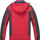 Men's Winter Ski Jacket Warm Waterproof Fleece Liner Snow Coat Hooded Windproof Mountain Raincoat