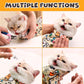 Cat Grooming Wrap, Self-Adherent Soft Cat Blanket to Wrap, Nail Clipping, Anti-Bite, Anti-Scratch, Anti-Escape Calming Wrap (Ocean, 3-6 lbs)