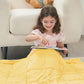 yescool Weighted Blanket (7 lbs, 41" x 60", Yellow) Cooling Heavy Blanket for Sleeping Perfect for 60-90 lbs, Breathable Blanket with Premium Glass Bead, Machine Washable