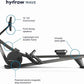 Hydrow Wave Rowing Machine with 16" HD Touchscreen & Speakers - Foldable | Live Home Workouts, Subscription Required