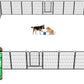 FXW Rollick Unleashed Dog Playpen for Indoor, Yard, RV Camping, 40 inch 32 Panels for Medium and Large Dogs, Black│Patented