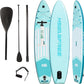 11”33“6 Premium Inflatable Stand Up Paddle Boards with Durable SUP Paddle Board Accessories Wide Stable Design Includes Backpack Required Parts Non-Slip Comfort Deck for Youth & Adults