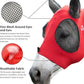 Harrison Howard Super Comfort Stretchy Fly Mask Large Eye Space with UV Protection Soft on Skin with Breathability Lava Red L
