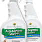 Solution - Plant-Based Dog & Cat Dander Remover Spray and Dust Mite Waste Reducer for Relief from Allergies - For Cleaning Home, Bedding, & Furniture Naturally