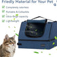 PETSFIT Travel Litter Box for Cats - Removable 2-Layer Leak-Proof Lining, Scratch-Resistant Fabric with Sturdy Support Frame, Cat Collapsible & Travel Litter Box Navy Blue