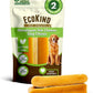 EcoKind Premium Gold Yak Cheese Himalayan Dog Chews, Dog Treats Large Breed, All Natural, High Protein, for Aggressive Chewers, Large - 2 Chews