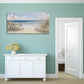 XXMWallArt FC3762 Sandy Beach Wall Art Canvas Print Wall Art Seascape Blue Print Home Decor Abstract Coastal Picture Modern Ocean Artwork for Living Room Bedroom Bathroom Office Decor