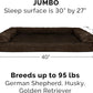 Furhaven Orthopedic Dog Bed for Large Dogs w/ Removable Bolsters & Washable Cover, For Dogs Up to 95 lbs - Plush & Suede Sofa - Espresso, Jumbo/XL