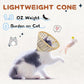 Supet Soft Air Mesh Cat Cone Collar Alternative, Adjustable Breathable, Lightweight Anti Scratch (M)