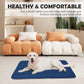JoicyCo Soft Dog Crate Pad Mat, 48 in Non-Slip Bottom Washable Bed for Extra Large Dogs, Pet Mattress Kennel Pad, Dark Blue