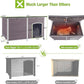 GUTINNEEN Dog House Insulated Outdoor Dog Kennel with Liner for Winter Extra Large