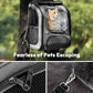 Pecute Cat Backpack Carrier, Large Space Cat Bubble Backpack, Breathable Cat Carrier, Shaded Dog Backpack Carrier, Ergonomic 3D Design for Travel, Hiking, Suitable for Shopping, and Vet, Gray