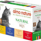 almo nature Wet Cat Food HQS Natural Rotational Diet Fish Selection & Chicken Drumstick - Variety Pack, Grain Free, Additive Free, Highly Digestible, Preservative Free 2.47-oz, 24 Pack