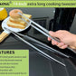 JETKONG 2 Pcs 14-Inch Food Tweezers Stainless Steel Tweezer Tongs Extra-Long Cooking Tweezers (Silver)