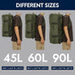 Haimont Large Duffle Backpack Bag for Men Travel, Heavy Duty Duffel Bags with Shoes Compartment for Long Trip, Camping, Water-resistant, 90L, Army Green