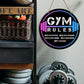 HSNBT Gym Signs Wall Decor, Home Gym Motivational Wall Decor Gym Hanging Signs Decorations for Fitness Workout Room Gift for Woman Man Gym Enthusiast, Gym Rules