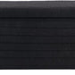 Kmax Storage Bench Faux Fur Entryway Bench Upholstered Ottoman Bench for Bedroom Living Room Hallway, Black