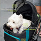 Dog Stroller, Cat Strollers, 5-in-1 Pet Stroller with Detachable Waterproof Carrier for Small/Medium Dogs Cats up to 55lbs, All-in-One Fold Without Detaching Carrier for Dogs Cats 10 lbs to 55 lbs