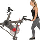 Sunny Health & Fitness Magnetic Exercise Bike, 44LB Flywheel & 300LB Weight Capacity for Intensive Home Workout, Indoor Cardio Training w/4-Way Adjustable Seat, Optional Free SunnyFit App Connection