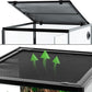 REPTIZOO 90 Gallon Reptile Terrarium 24" x 24" x 36" Large Glass Reptile Tank, Tall Terrarium with Front Opening Door and Top Screen Ventilation Easy Assembly Habitat Tank
