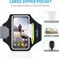 GUZACK Running Armband for iPhone 16 15 14 13 Pro Max, Galaxy S25 S24 S23 S22, with Card Slot & Key Pockets, Running Phone Holder, Fit Up to 6.9 Inches Phone - Size S (Smaller Arm 9-14 in)