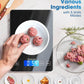 Nicewell Food Scale Digital Weight Grams and oz, 22lb Kitchen Scale for Cooking Baking, 1g/0.1oz Precise Graduation, Sleek Tempered Glass Platform (Black)