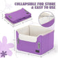PETSFIT Small Dog Car Seat, Patent Safe Buckles Dog Booster Car Seat, Dogs Carseat with Safety Belt, Suitable for Small Pets Up to 25lbs (Purple)
