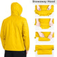 Outdoor Ventures Men's Rain Jacket Waterproof Lightweight Packable Rain Shell Raincoat with Hood for Golf Hiking Travel