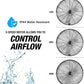OEMTOOLS 24" Outdoor Wall Mount Fan, 80° Oscillating Fan 6800 CFM Max, Water Resistant, Use in Garage, Gym, Warehouse, Factory and Jobsite