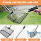 10inch Chicken Poop Scooper, Chicken Coop Scoop for Poop, 4 Sections Extended with 22 to 77inch Stainless Steel Adjustable Handle, Litter Scooper Sifting Shovel