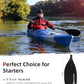 Abahub Adjustable Kayak Paddle 210-230 cm/ 230-250 cm Floating Kayaking Oars Boating Oars Canoeing Oars Black