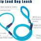 Slip Lead Dog Leash，Strong Nylon Rope Leash and Padded Handle,No Pull Outdoor Walking Training Lead for Small Medium Large Dogs(Blue, 1/2"×6ft)