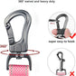 TwoEar 5FT 1IN Strong Pink Dog Leash with 2 Padded Handles, Traffic Handle Extra Control, Comfortable Soft Dual Handle, Auto Lock Hook, Reflective Walking Lead for Small Medium and Large Dogs