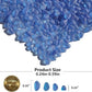 Sea Glass Stones - 0.9LB Dark Blue Frosted Glass Pebbles Gemstones - Perfect for Aquarium Rocks, Fish Tank Gravel, Vase Fillers, DIY Crafts, and Home Decor