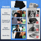 Microfiber Gym Towels for Working Out, Quickly Dry Yoga Towels for Men & Women Tennis, 16 Inch x 27 Inch, 6 Pack, Black