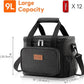 Lifewit Medium Lunch Bag Insulated Lunch Box Soft Cooler Cooling Tote for Adult Men Women, Black 12-Can (9L)