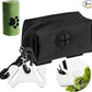 Dog Poop Bag Holder for Leash Attachment Dog Poop Bag Dispenser Dog Waste Bag Dispensers Dog Poop Bag Holders Fit Dog Leash Accessory With Hand Free Holder Carriers, Black