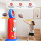 Inflatable Punching Bag for Kids, 2-in-1 Freestanding Boxing Bag with Football Toss Game, 68.8'' Heavy Duty Karate Taekwondo Toy for Boys Girls Ages 3-12, Birthday Ideas