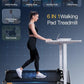 Walking Pad Treadmill with Auto Incline, 6 in 1 Under Desk Treadmill, 6-Level Incline Treadmills, 2.5HP Portable Treadmills for Home with 330LBS Capacity, LED Display, Remote Control