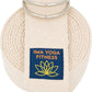 Adaptive Yoga Strap, Stretching Strap, 2 Inches Wide, 100% Naturally Soft Cotton, Steel D-Rings, Includes Natural Cotton Drawstring Storage Pouch and Instructional E-Book