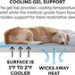 Furhaven Cooling Gel Dog Bed for Large/Medium Dogs w/ Removable Bolsters & Washable Cover, For Dogs Up to 55 lbs - Plush & Suede Sofa - Gray, Large