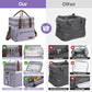 Maelstrom Lunch Bag Women,23L Insulated Lunch Box For Men Women,Expandable Double Deck Cooler Bag With Side Tissue Pocket,Lavender