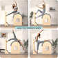 Pilates Ladder Barrel, Wooden Spine Corrector Pilates Machine for Home Workout, Pilates Arc for Balance, Core Strengthening and Stretching-9T2pw9